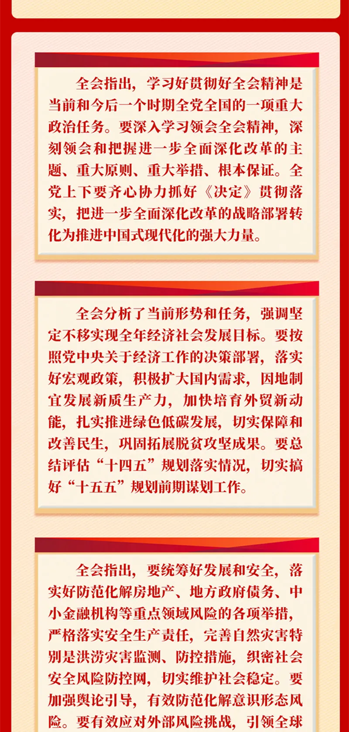 党的二十届三中全会公报一图读懂